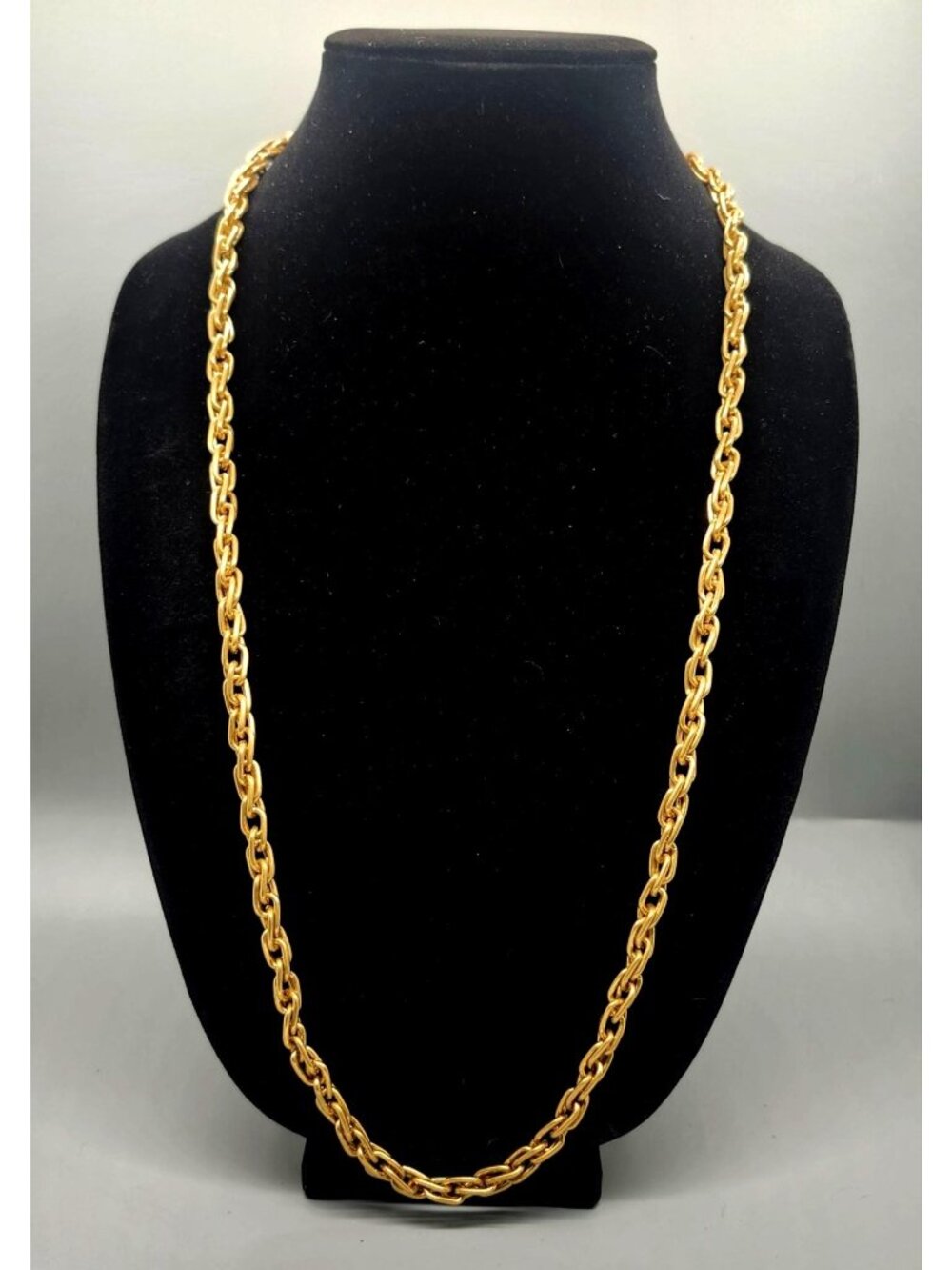 Gold-Tone Chain Link Necklace With Toggle Clasp - Cabi Jewelry